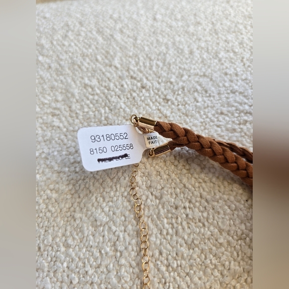 NWT! Free People × Serafina, Sara Choker, Neutral Tan, $38 - Picture 10 of 11